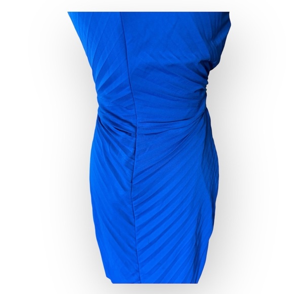 Halston Heritage SL Sunburst Pleat Sheath Dress Sz 8 - Picture 8 of 10